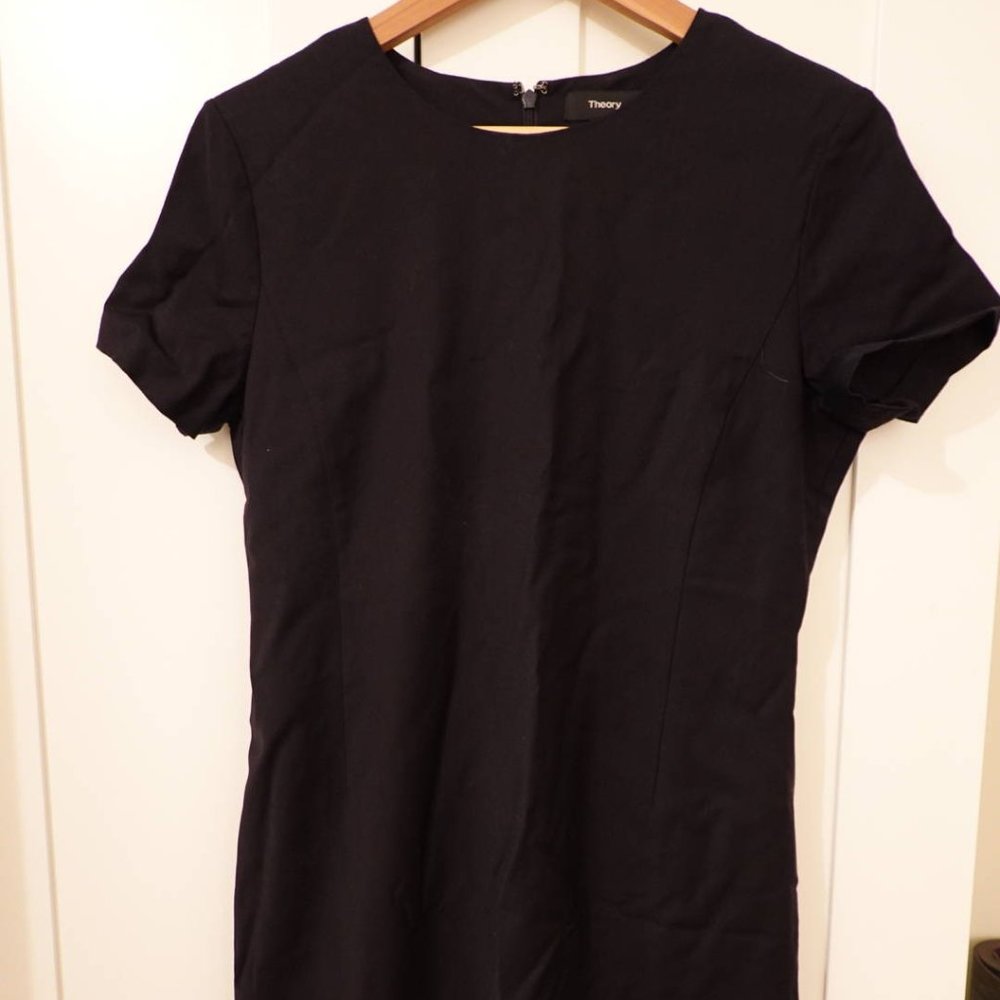 Theory black shift dress